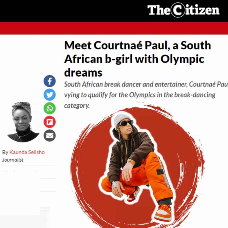 Read more about the article South African B-Girl Courtnaé Paul Breaks Barriers with Olympic Dreams